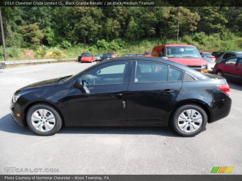 Black Granite Metallic / Jet Black/Medium Titanium 2016 Chevrolet Cruze Limited LS
