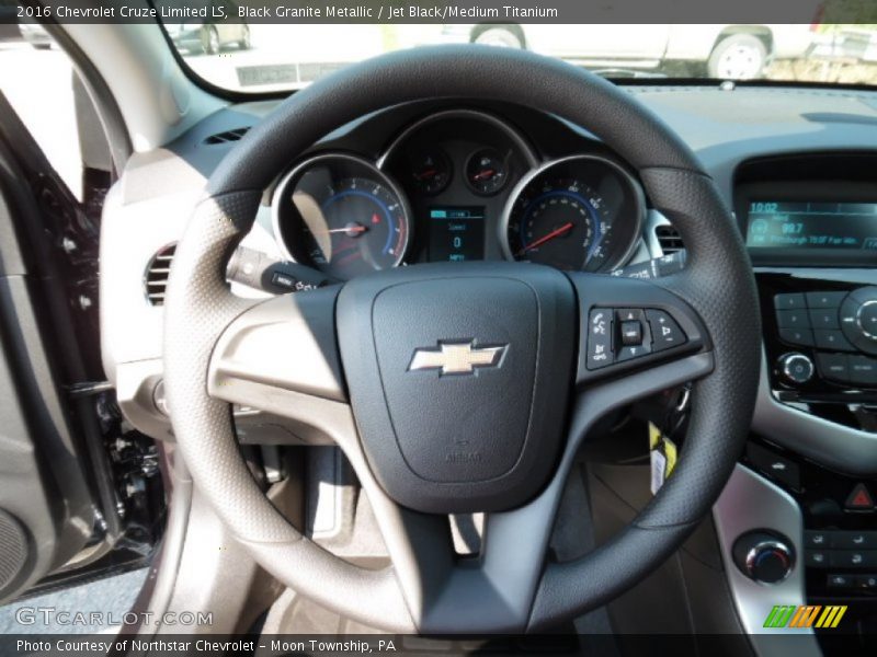 Black Granite Metallic / Jet Black/Medium Titanium 2016 Chevrolet Cruze Limited LS
