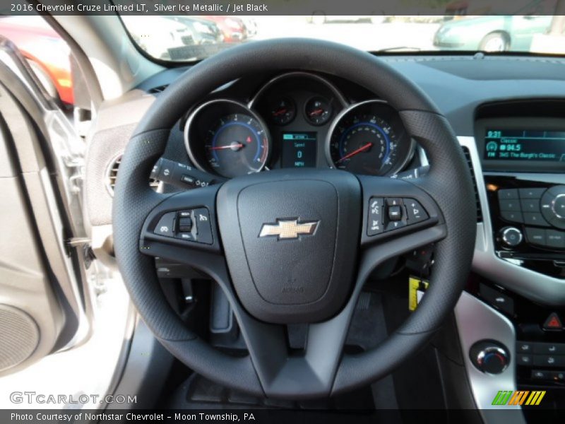Silver Ice Metallic / Jet Black 2016 Chevrolet Cruze Limited LT