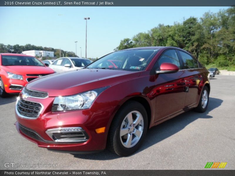 Siren Red Tintcoat / Jet Black 2016 Chevrolet Cruze Limited LT
