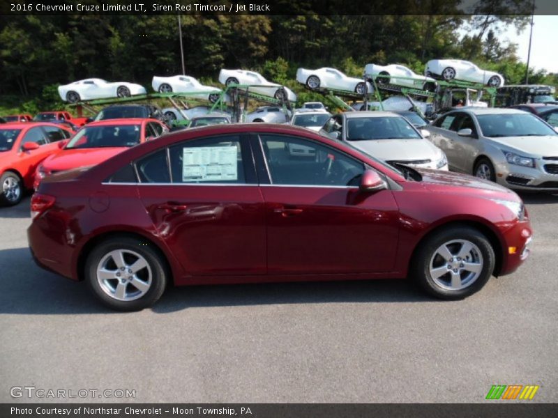 Siren Red Tintcoat / Jet Black 2016 Chevrolet Cruze Limited LT