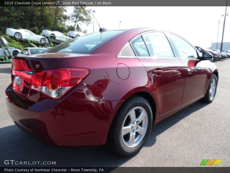 Siren Red Tintcoat / Jet Black 2016 Chevrolet Cruze Limited LT
