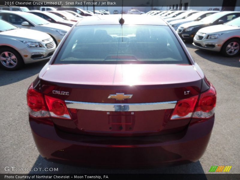 Siren Red Tintcoat / Jet Black 2016 Chevrolet Cruze Limited LT