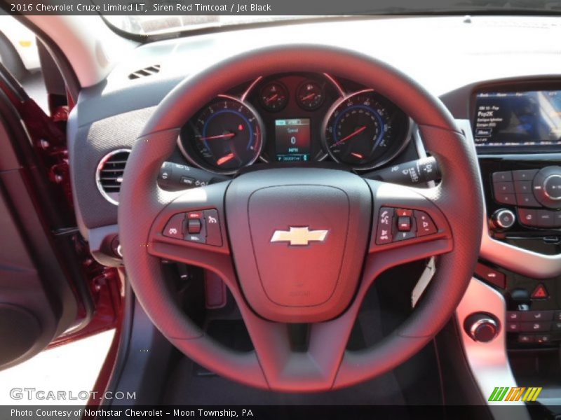 Siren Red Tintcoat / Jet Black 2016 Chevrolet Cruze Limited LT