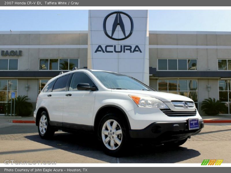 Taffeta White / Gray 2007 Honda CR-V EX