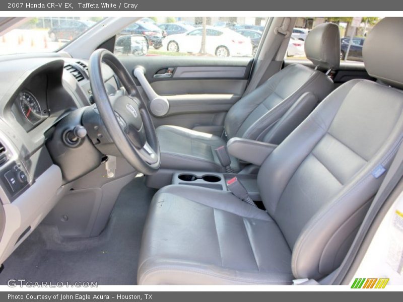 Taffeta White / Gray 2007 Honda CR-V EX
