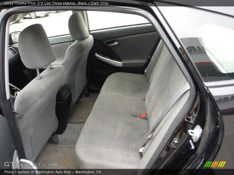 Black / Dark Gray 2012 Toyota Prius 3rd Gen Three Hybrid