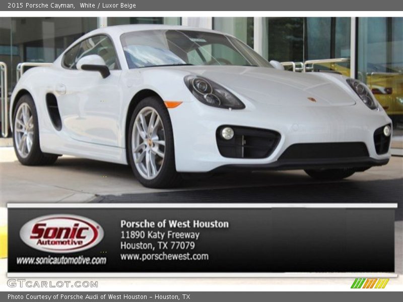 White / Luxor Beige 2015 Porsche Cayman