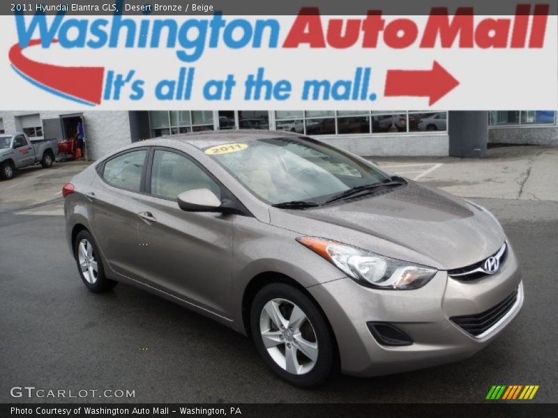 Desert Bronze / Beige 2011 Hyundai Elantra GLS