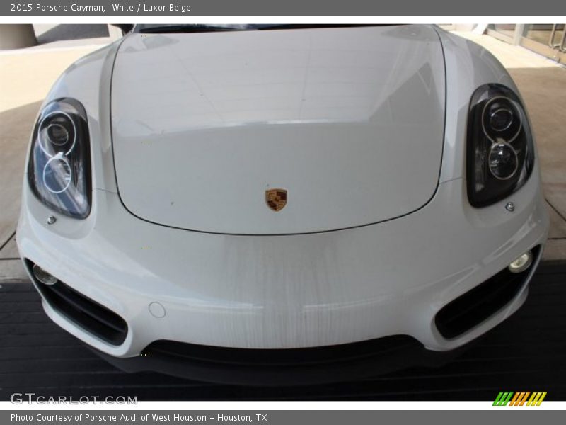 White / Luxor Beige 2015 Porsche Cayman