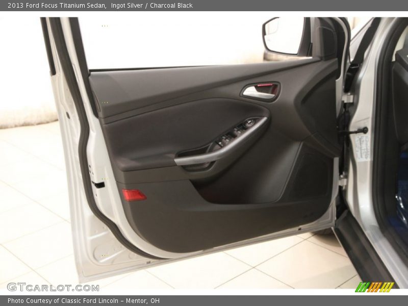Ingot Silver / Charcoal Black 2013 Ford Focus Titanium Sedan