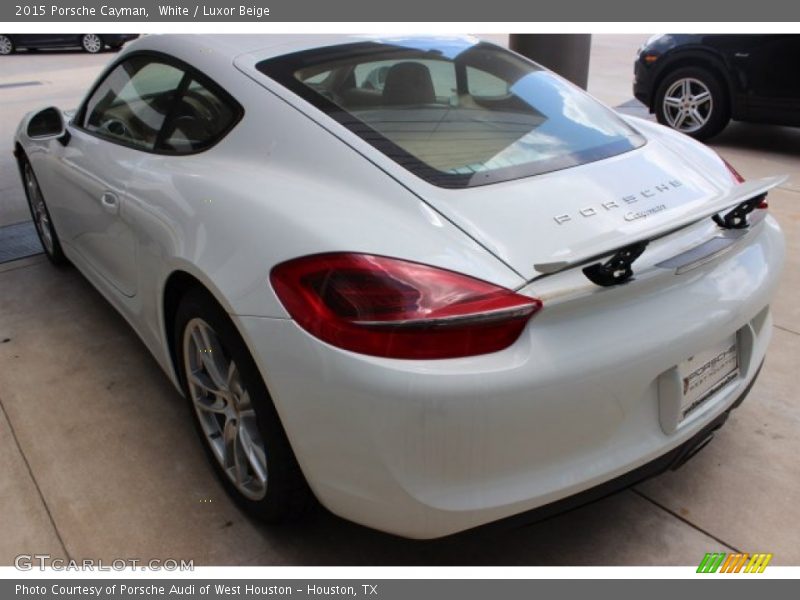 White / Luxor Beige 2015 Porsche Cayman