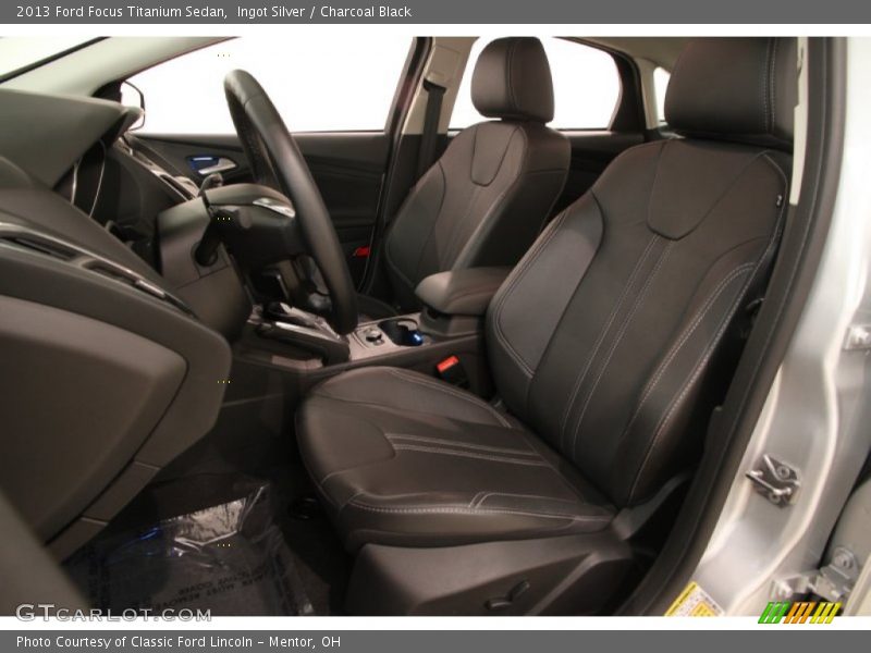 Ingot Silver / Charcoal Black 2013 Ford Focus Titanium Sedan