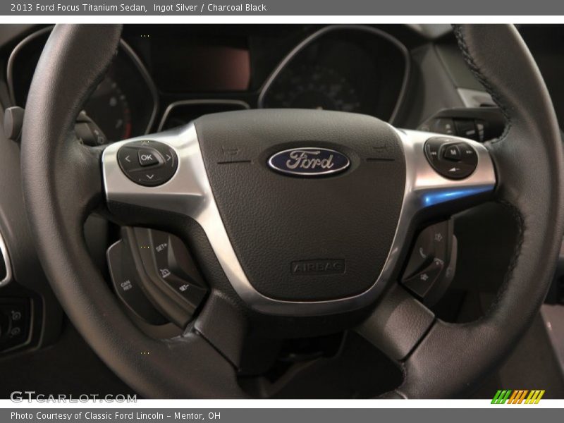 Ingot Silver / Charcoal Black 2013 Ford Focus Titanium Sedan