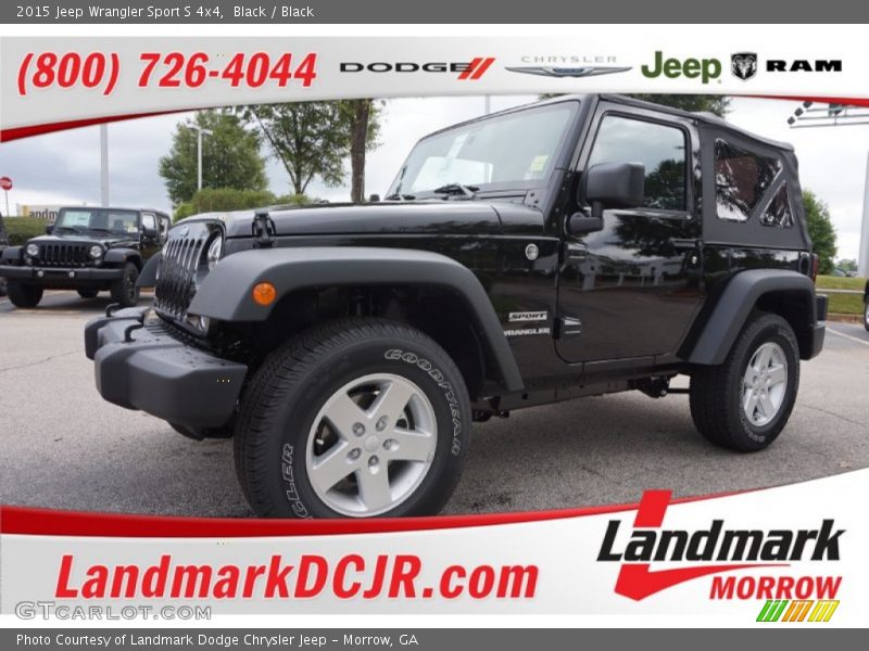 Black / Black 2015 Jeep Wrangler Sport S 4x4