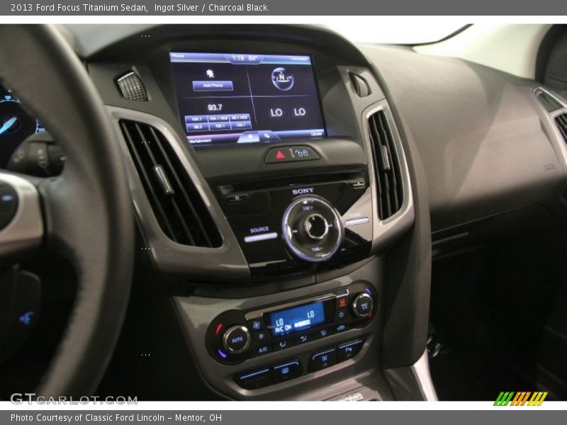 Ingot Silver / Charcoal Black 2013 Ford Focus Titanium Sedan