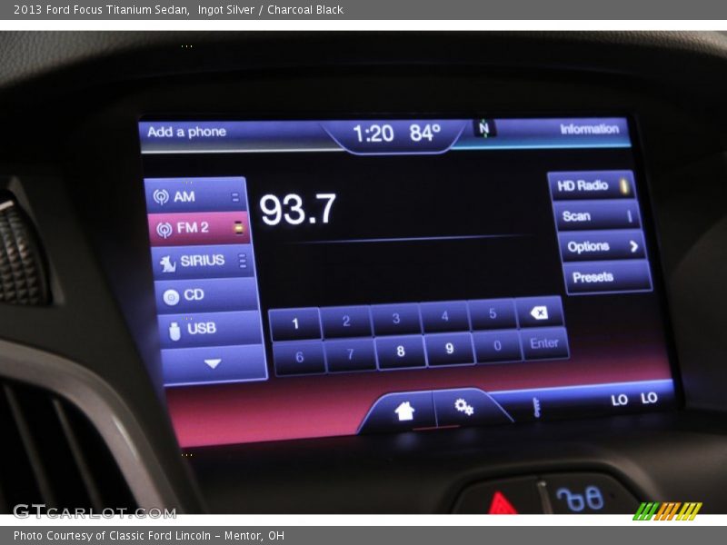 Ingot Silver / Charcoal Black 2013 Ford Focus Titanium Sedan