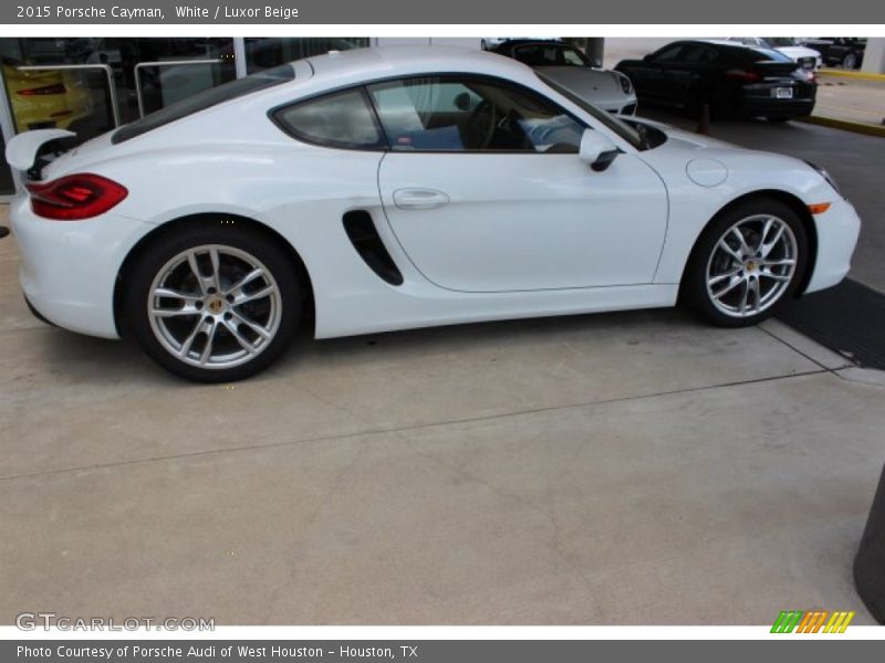 White / Luxor Beige 2015 Porsche Cayman