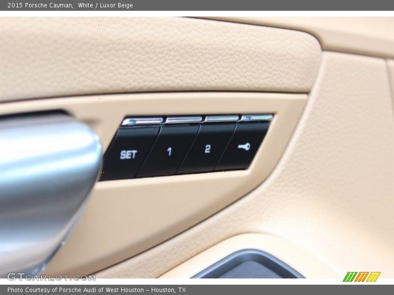 White / Luxor Beige 2015 Porsche Cayman