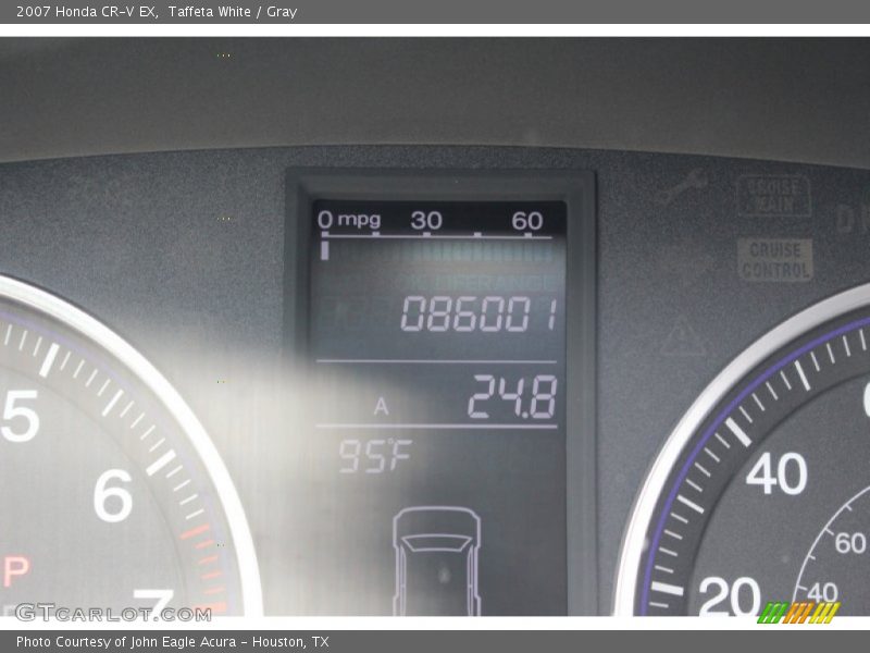 Taffeta White / Gray 2007 Honda CR-V EX