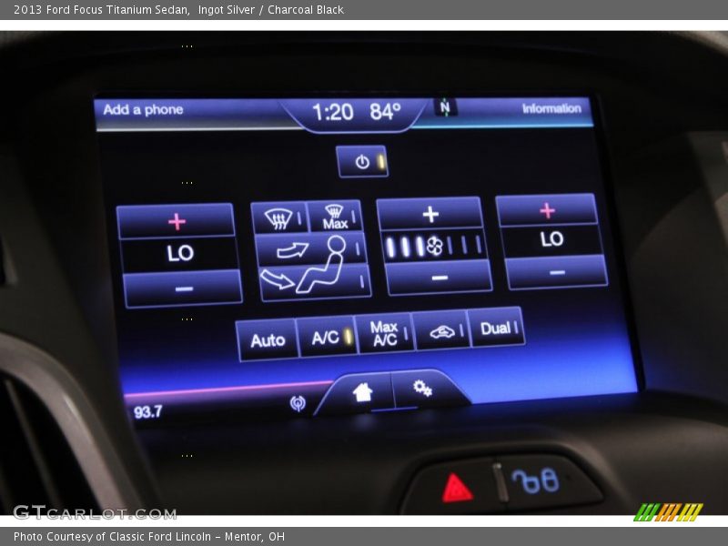 Ingot Silver / Charcoal Black 2013 Ford Focus Titanium Sedan