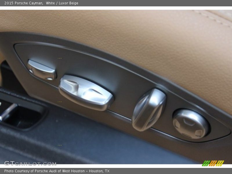 White / Luxor Beige 2015 Porsche Cayman
