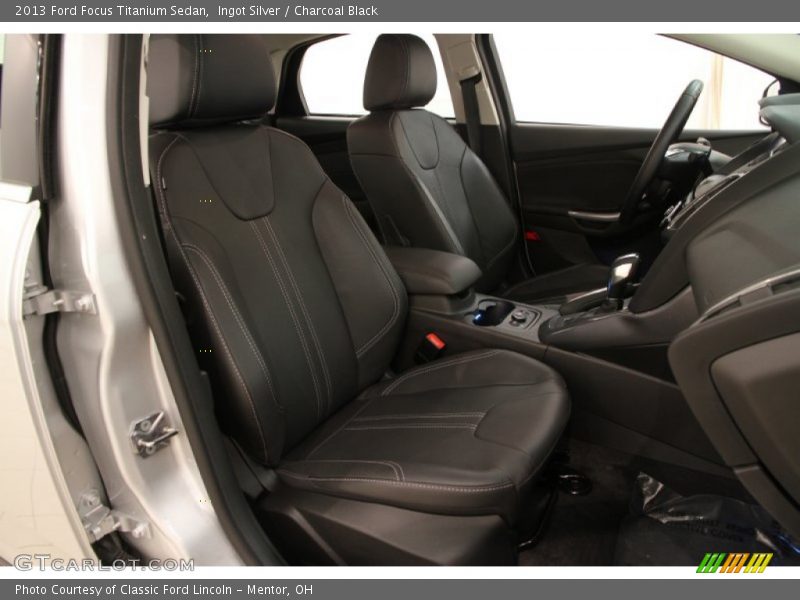 Ingot Silver / Charcoal Black 2013 Ford Focus Titanium Sedan