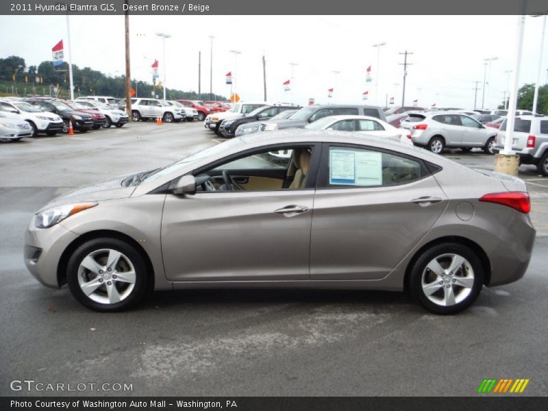 Desert Bronze / Beige 2011 Hyundai Elantra GLS