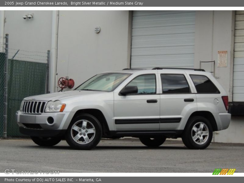 Bright Silver Metallic / Medium Slate Gray 2005 Jeep Grand Cherokee Laredo