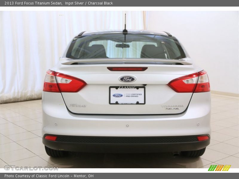 Ingot Silver / Charcoal Black 2013 Ford Focus Titanium Sedan