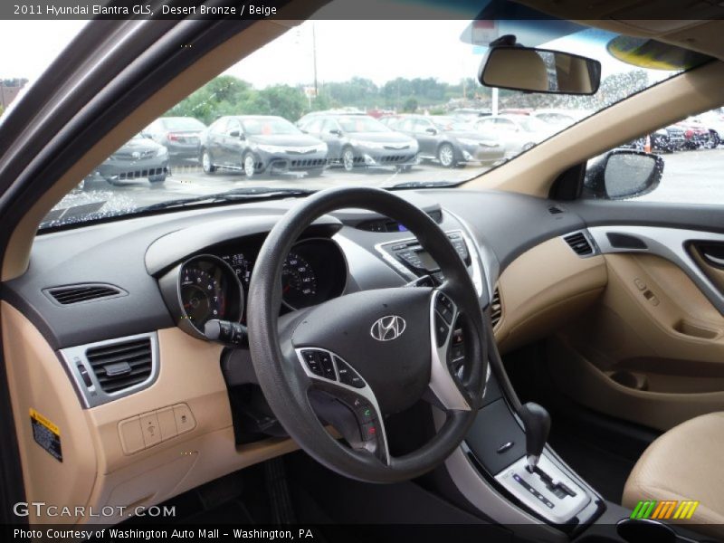 Desert Bronze / Beige 2011 Hyundai Elantra GLS
