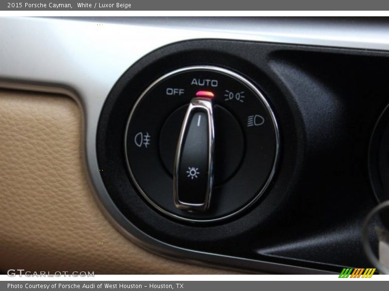 White / Luxor Beige 2015 Porsche Cayman
