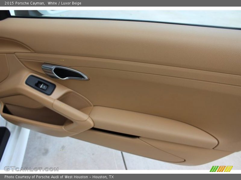 White / Luxor Beige 2015 Porsche Cayman
