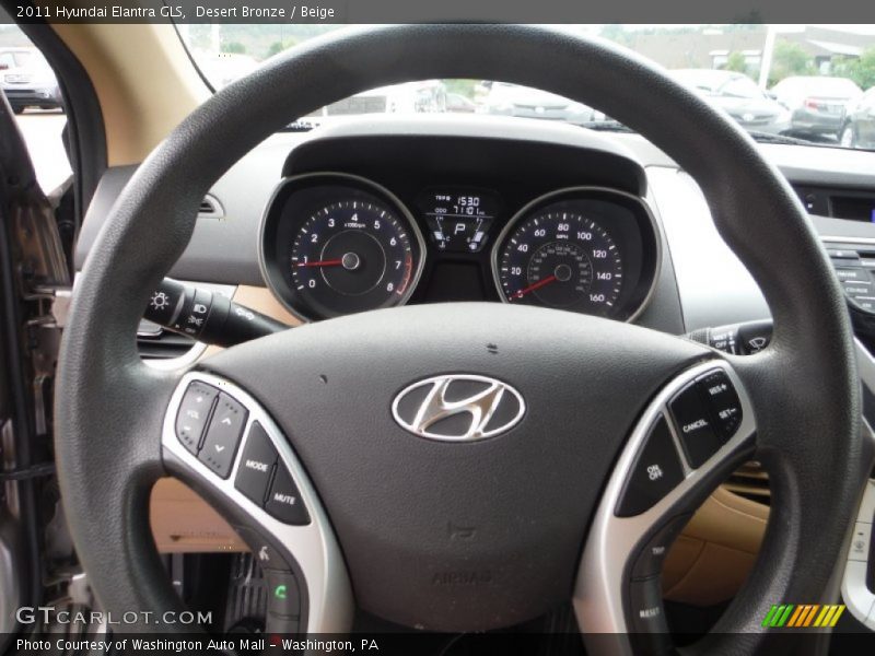 Desert Bronze / Beige 2011 Hyundai Elantra GLS
