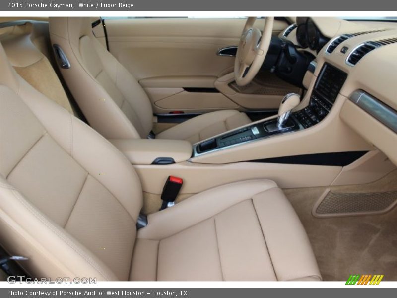 White / Luxor Beige 2015 Porsche Cayman