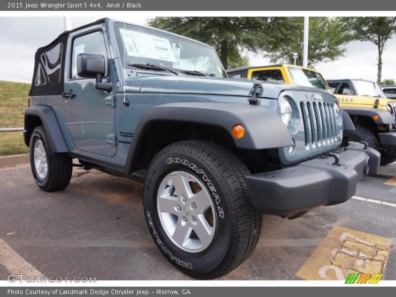 Anvil / Black 2015 Jeep Wrangler Sport S 4x4