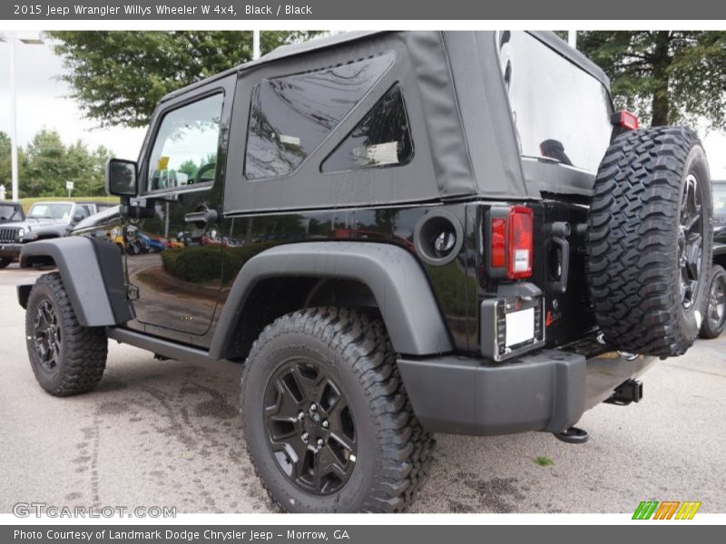 Black / Black 2015 Jeep Wrangler Willys Wheeler W 4x4