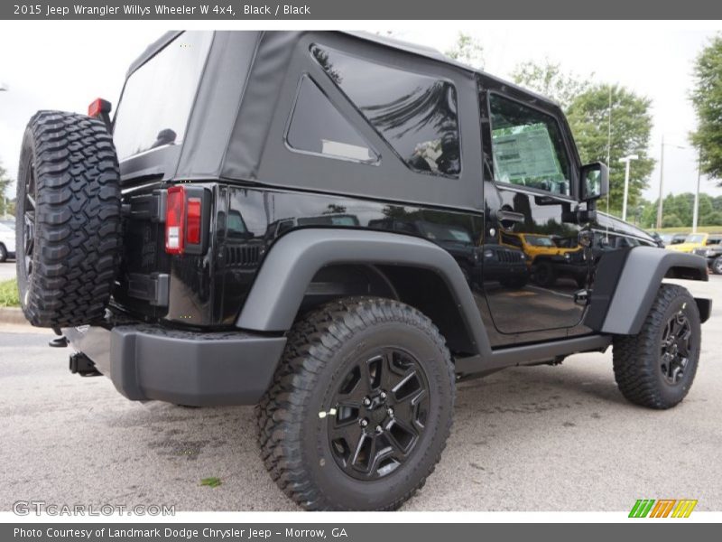 Black / Black 2015 Jeep Wrangler Willys Wheeler W 4x4