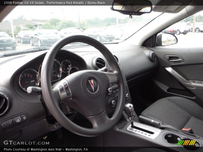 Performance Red Metallic / Ebony Black 2008 Pontiac G6 V6 Sedan