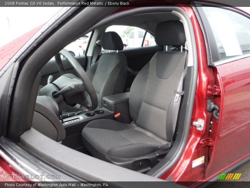Performance Red Metallic / Ebony Black 2008 Pontiac G6 V6 Sedan