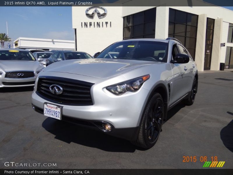 Liquid Platinum / Graphite 2015 Infiniti QX70 AWD