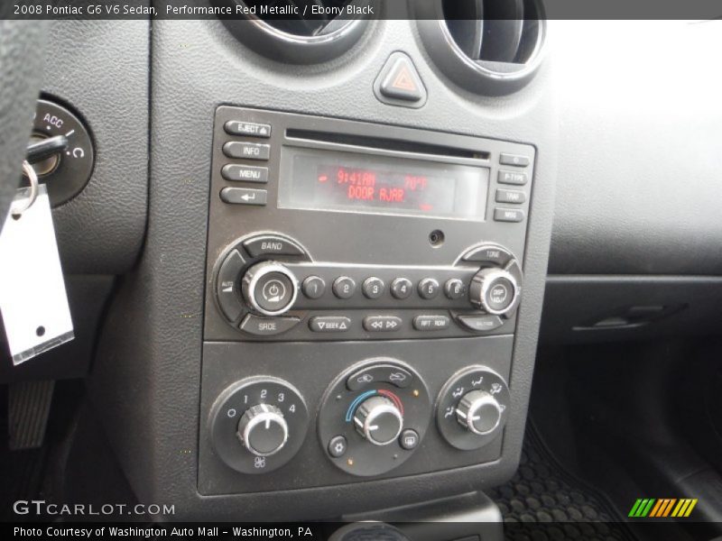 Performance Red Metallic / Ebony Black 2008 Pontiac G6 V6 Sedan