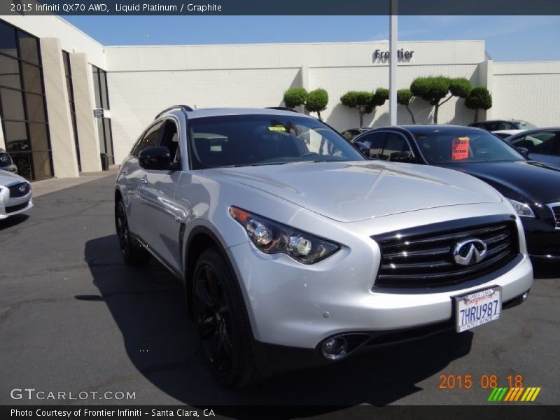 Liquid Platinum / Graphite 2015 Infiniti QX70 AWD
