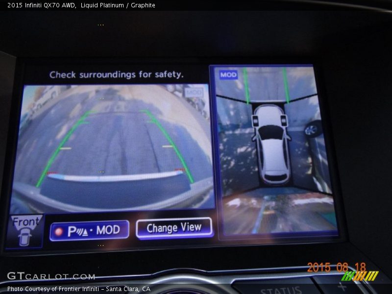 Liquid Platinum / Graphite 2015 Infiniti QX70 AWD