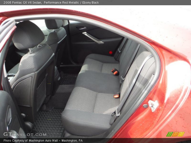Performance Red Metallic / Ebony Black 2008 Pontiac G6 V6 Sedan