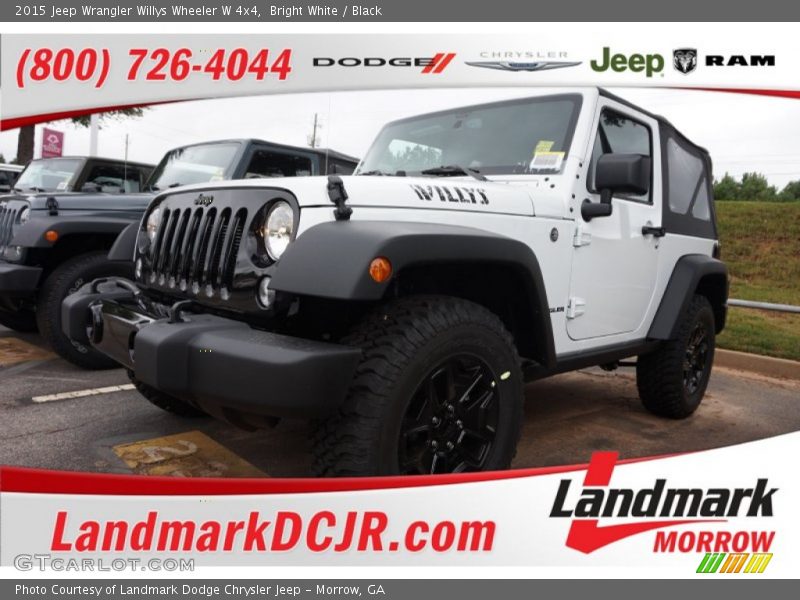 Bright White / Black 2015 Jeep Wrangler Willys Wheeler W 4x4