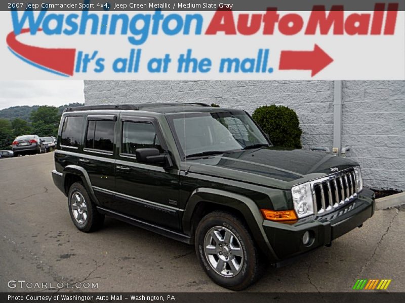 Jeep Green Metallic / Medium Slate Gray 2007 Jeep Commander Sport 4x4