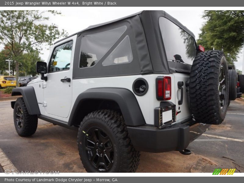 Bright White / Black 2015 Jeep Wrangler Willys Wheeler W 4x4