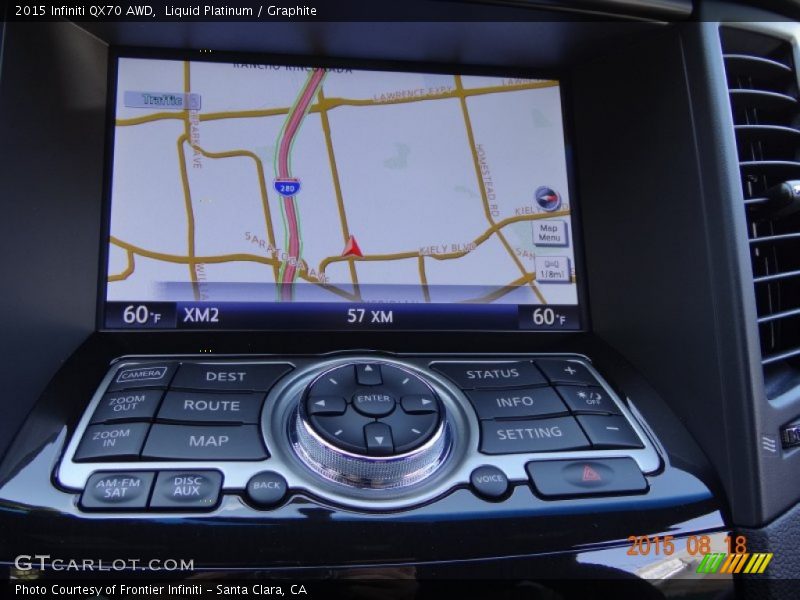 Liquid Platinum / Graphite 2015 Infiniti QX70 AWD