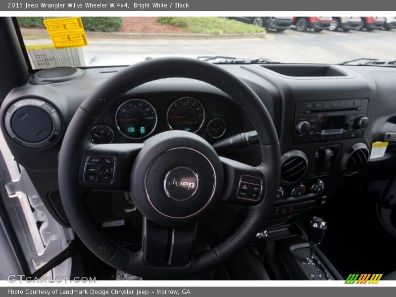 Bright White / Black 2015 Jeep Wrangler Willys Wheeler W 4x4